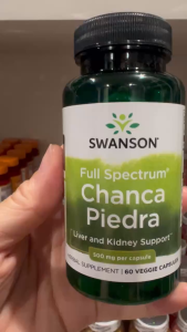 Viên uống hỗ trợ sức khỏe gan thận swanson chanca piedra 60 viên DATE 7/2027