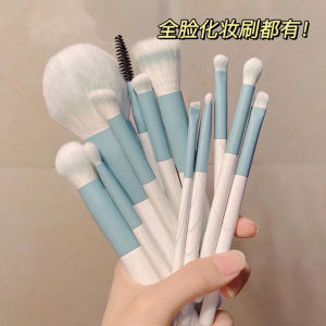 Portable 12-Piece Makeup Brush Set Complete Eye Makeup Artist Travel Cosmetic Tools Brush Set for Eyelash Eyebrow Shadow Blending