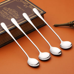 Innovative Long Handle Stainless Steel Coffee Spoon Creative Stirring Soup Spoon Ice Spoon for Office Use PISSA Brand