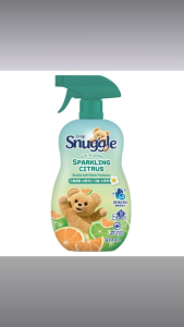 Snuggle Sparkling Citrus Double Soft Fabric Deodorizer – 470ml Freshens Clothes & Bedding Fast-Drying Odor Eliminator Cozy Citrus Scent