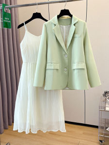 ชุดเดรสแขนยาวคอโปโลสไตล์วินเทจ ชุดสองชิ้น ชุดเดรสผู้หญิง ชุดเสื้อผ้าทำงาน ชุดแฟชั่นฤดูใบไม้ผลิและฤดูร้อน