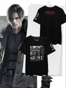 HanWei | Áo Thun Cotton T Tay Ngắn Biohazard 9 Requiem Leon Theresa
