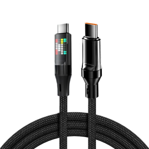 Cáp Sạc Nhanh USB Type C NNBILI 120W Có Màn Hình LED Dây Dữ Liệu 6A Dành Cho Xiaomi Samsung Chất Liệu Bện Cáp USB C