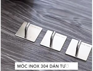 5 Móc Treo Inox Chịu Lực Đa Năng Không Cần Khoan Đục Tặng Kèm Lọ Keo