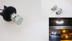 KEVANLY | 2PCS P21W 1156 BA15S 1157 BAY15D 3030chip 30SMD LED Bulbs Turn Signal Light 12V White Car Reverse Backup Parking Brake Lamp DRL