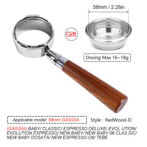58MM Coffee Bottomless Portafilter For GAGGIA Classic Pro Naked Filter Basket Barista Handle Accessories Espresso Machine Tools