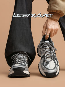 Fashionable Sporty Dad Shoes 2025 New Design Mesh Upcycled Thick Bottom Casual Sneakers for Couples Youthful Energy Style