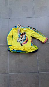 Kaos Anak Cewek Perempuan Lengan Panjang Sequin Bobokids 1-3 Tahun