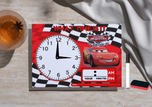 (Avengers) "What Time is it?" Personalized Laminated Educational Clock / Educational Laminated Clock