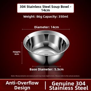 CHUANGSHUNFU | Durable Food Grade Stainless Steel Bowl For Kids