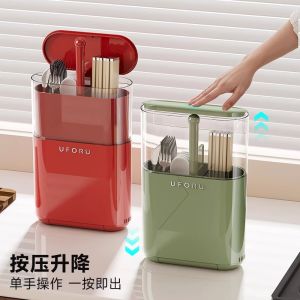 Hộp Đựng Thìa Đĩa Nhà Bếp Có Nắp Chống Bụi Treo Tường Không Cần Đục Lỗ Giá Để Thìa Đĩa Giá Để Đồ Dùng Nhà Bếp Bằng Nhựa