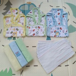 12POPOK COTTON + 3BEDONG + 6GURITA TALI / 100% REALPIC / PERLENGKAPAN BAYI BARU LAHIR MURAH