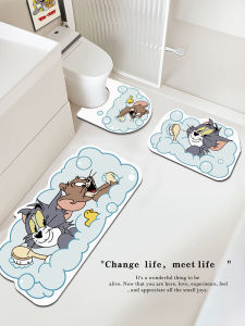พื้นที่น้ำหนักเบาสำหรับห้องน้ำแบบกันลื่น ดูดซับน้ำ ดินสัตว์ทะเล แผ่นรองเท้าสำหรับประตูห้องน้ำ แผ่นรองเท้าสำหรับจุดล้างมือ
