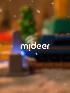 Mô hình lắp ráp đường ray xe lửa tàu hỏa kèm âm thanh Mideer Train Track Building Blocks (cho bé từ 3 tuổi)
