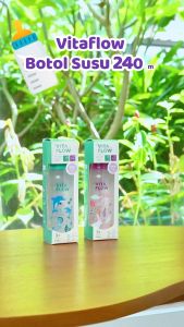 Vitaflow Botol Susu Multifungsi PP 240 ml Ungu