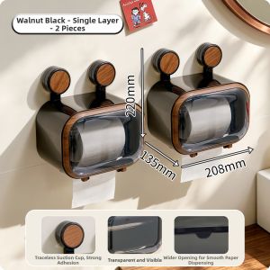 AIJIADA | Suction Mount No-drilling Wall Hanging Tissue Holder