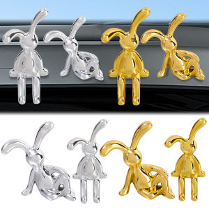 Car Center Console Decoration Ornament Cute Rabbit Study Room Dining Table Sitting Bunny Handicraft Car Decorative Accessories