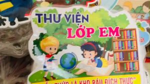 Thư viện lớp em A3 ép plastic trang trí lớp học