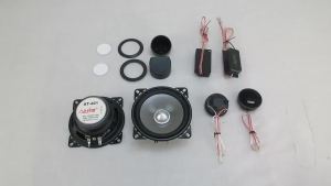 2 Pcs 4 inch 2-Way Speaker Set 500W Mid-woofer Tweeter 360W Media Filter Audio Sound System High Low Frequency Subwoofer Tool