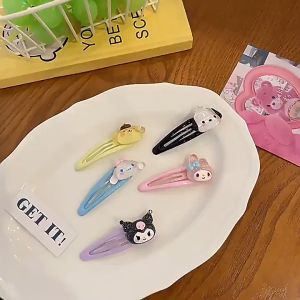 Tooyoo Cute Cartoon Characters Girl Side Hairpin Jelly Color Transparent BB Clip