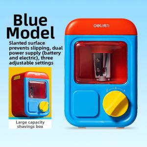 deli | Automatic Cute Cartoon Pencil Sharpener Portable