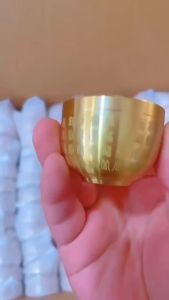 Hũ đồng phong thủy khắc kinh phật bát tụ bảo may mắn tặng xu bát quái tụ tài lộc