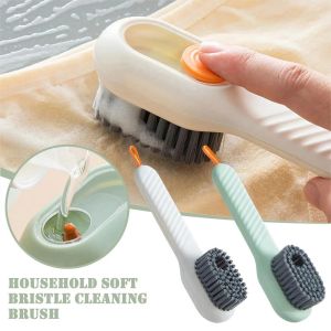 Multi-functional Long Handle Shoes Cleaning Brush Soft Sneaker Brush Clothes Brush Laundry Tools