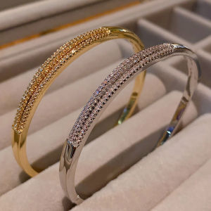 Yukis Elegant Female Jewelry Bangle Bracelets For Women Trendy Bracelet Zircon Screw Bracelet For Women Everyday Party Festive Jewelry As Gifts