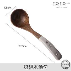Long Handle Wooden Soup Spoon Japanese Style Kitchen Utensils Jojos L PD Wooden Spoons for Cooking And Serving Soup