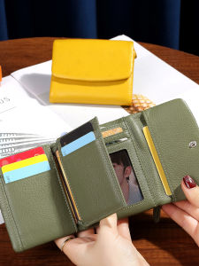SIFULUN | Genuine Leather Womens Wallet Triple Fold Multi-Card Slot