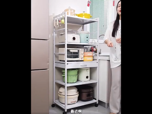 SKPLUS 3/4/5 Layer Kitchen Storage Rack Cookware Microwave Organizer Shelf Floor Standing With Drawer Multifunctional Rak Simpanan Dapur - Fulfilled by SKPLUS