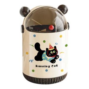 YINSHANG | Creative & Cute Sliding Lid Large Capacity Trash Bin 2 Layers