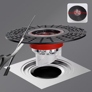 Odor Proof Floor Drain Core Plug Backflow Preventer Cuttable Toilet Sewer Filter Portable Drain Protector Bathroom Accessories