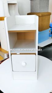 Morning Star Meja Nakas Mini Meja Nakas Kayu Meja Samping Kamar Tidur Lemari Laci Bedside Table O2A1