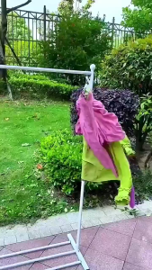 60pcs/Set Kaitan Jemuran Antu Angin | Tali Gantungan Tiang Jemuran Baju | Kunci Gespe Pembatas