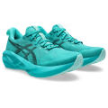 ASICS Men NOVABLAST 5 Running Shoes in Wave Teal/Black. 