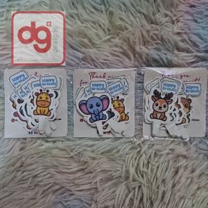 SAFARI Animals Cupcake Toppers 12pcs (standard or with customized text)