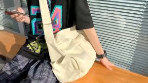 Tooling Style Crossbody Bag: Men & Women INS Canvas Bag