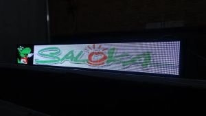 Running Text RGB Full Colour 20x160Cm Wifi P5 Outdoor