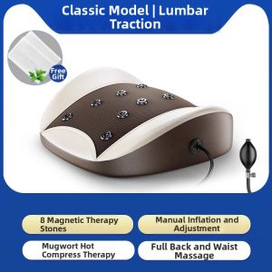 AUX | AUX Neck And Back Massager Cushion Multi-Functional Lumbar Support Neck Shoulder Massage Pillow Vibrating Therapy Heat Pad USB Powered