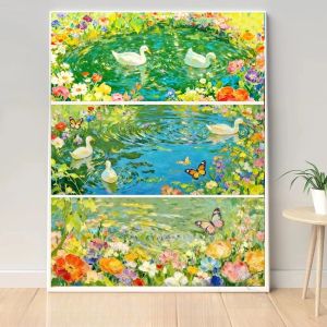 500/1000/1200/2000PCS Jigsaw Puzzle Beautiful Duck River Scene For Adults Perfect For Quiet Evening Activity