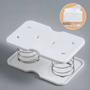 Creative Spring Holder Tissue Box Kitchen Organizer Automatic Lift Loaded Bracket Car