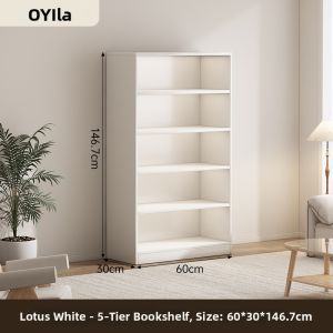OYIla | Slim Modern Multilevel Bookshelf Storage Cabinet