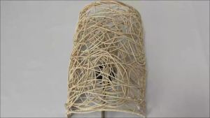 Modern Nordic Rattan Wall Lamp Vintage Japanese Pastoral Vine Decorative Wall Sconces Light for Bedside Foyer Living Room E27