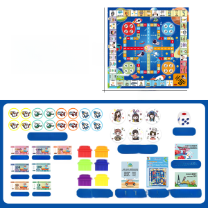 Super Luxury Large Size Monopoly Board Game Carpet Version Two-In-One Childrens Double Player Game Chess Giant Size Fun Toy