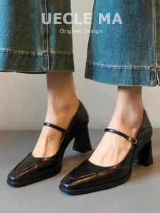 MASHUJIA | Elegant Comfy High Heels Mary Jane Shoes