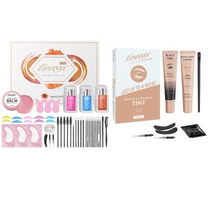 Bộ Nâng Và Nhuộm Mi Lomansa Cỡ Lớn Chuyên Nghiệp Làm Xoăn Tạo Độ Dày Cho Mi Với Dụng Cụ Hiệu Quả Như Salon Giữ Được 4 Tuần Màu Đen