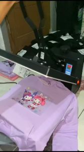 Sweater Hoodie Anime Anak Perempuan Motif Kuromi & Melody Party Untuk Umur 2-15 Tahun