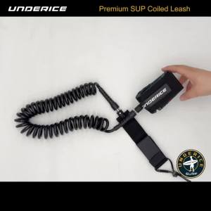 UICE | SUP Paddle Leash 7MM 10FT Surfing Elastic Coiled Surfing Leash Surfboard Ankle Leash Super Strong Webbing Surf Leg Rope