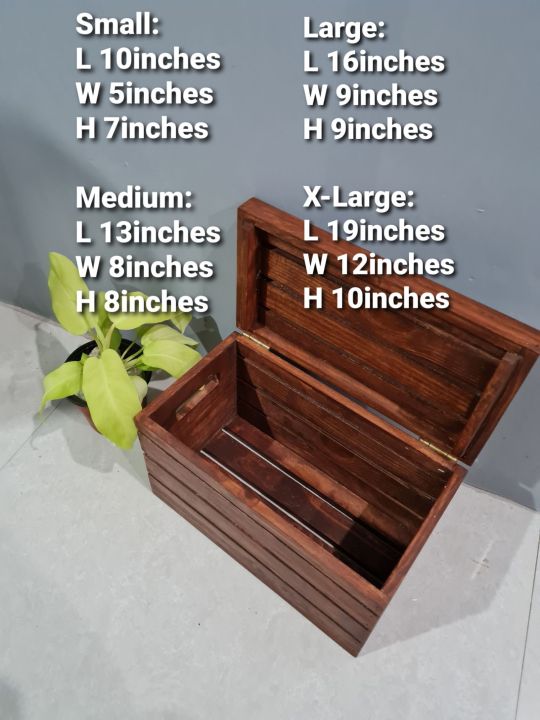 Rustic Wooden Box Organizer Lazada PH